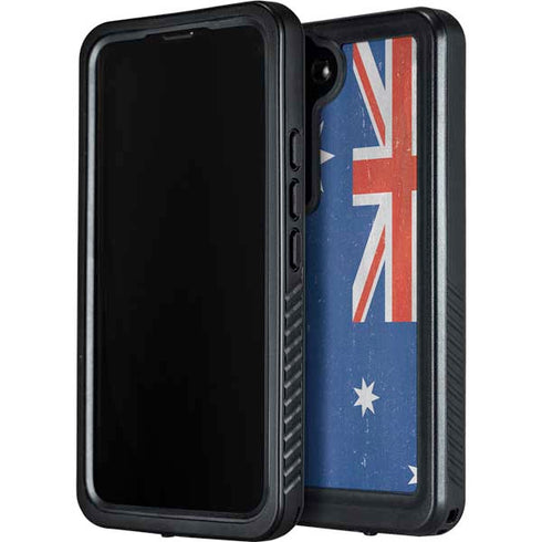 Australia Flag Distressed Galaxy S23 Plus Waterproof Case